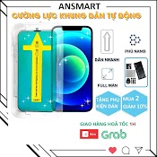 Kính Cường Lực Iphone Khung Tự Dán Blue Arrow - Kính Cường Lực Kingkong Full Màn Chính Hãng Cho Ip 6/6S Đến 13 Promax