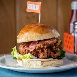 Bacon & Cheese Fried Chicken Burger