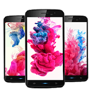 Pink blue ink Live Wallpaper  Icon