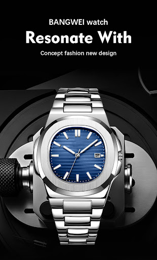 Title 12, Fashion Steel Belt Calendar Luminous Watch for ...