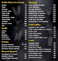 Mewad Pavbhaji, Icecream And Juice Bar menu 2