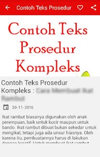 Contoh Teks Prosedur Kompleks - Android Apps on Google Play