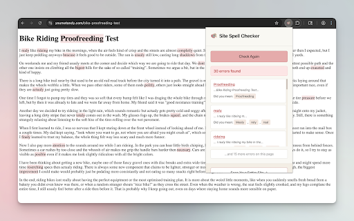 Site Spell Checker screenshot 1