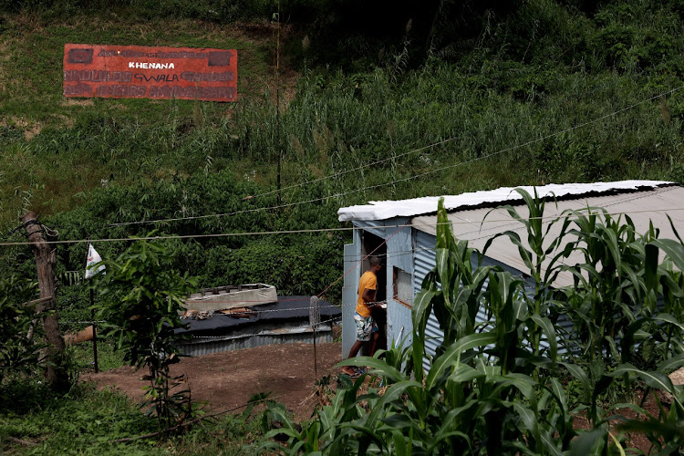 A residence in eKhenana commune in Cato Crest, Durban, created by the Abahlali baseMjondolo movement, where there have been a number of killings.