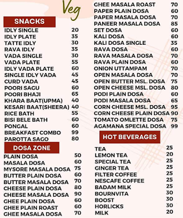 Ashok Vattika menu 