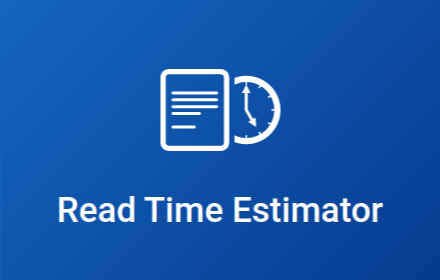 Read Time Estimator small promo image