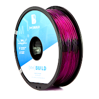 Translucent Purple MH Build Series TPU Flexible Filament - 2.85mm (1kg)