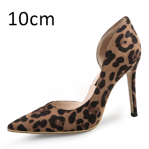 Title 4, Leopard Print Pointed High Heels Stiletto Shoes...