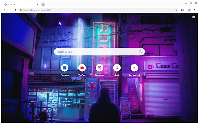 New Tab - Neon Streets