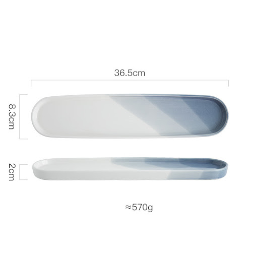 Title 6, New Japanese ceramic long sushi plate. Serve yo...