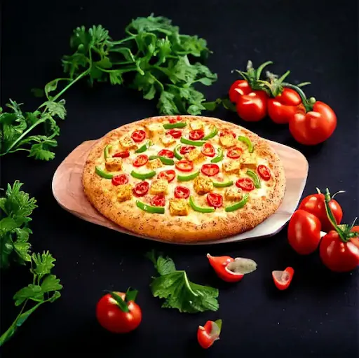 Capsicum, Paneer & Red Paprika Pizza