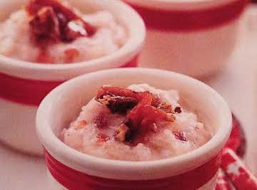 Apple Rum Pecan Maple Rice Pudding