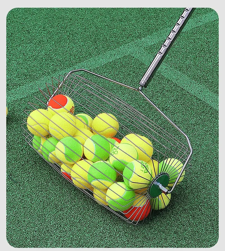 Title 3, Verstelbare roestvrijstalen tennisbal raker. Sn...