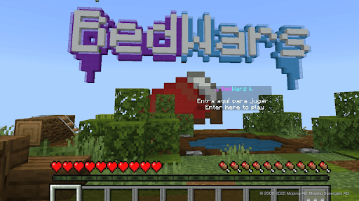 Screenshot bed wars map for minecraft pe