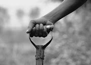 The hand that did all the digging at Regorogile township, Thabazimbi. It prepared  land  to build a shack. The local council dismissed claims that it allowed the residents to build on this open space. Pic. Bafana Mahlangu. 20/05/2011. © Sowetan.