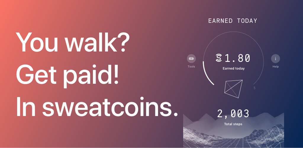 Sweatcoin — walking step counter & tracker