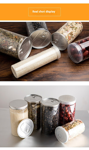 Title 1, Food Grade Round Plastic Bottle Sealed Jar with...