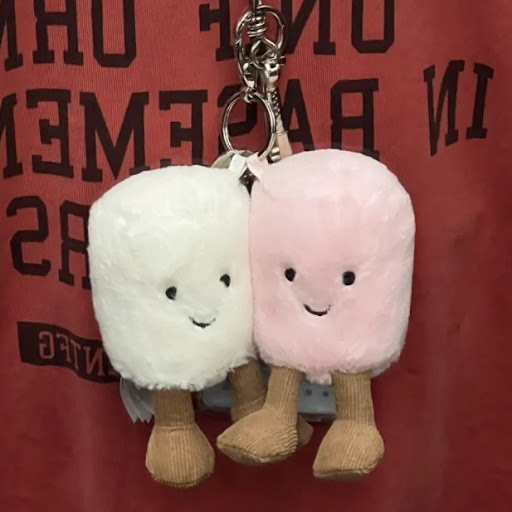 Title 1, Pairs Of Cotton Candy Pendant Keychain