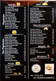 Burger Home menu 1