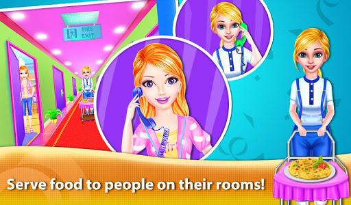 Télécharger Fille Hôtel Paradis Station Hôtesse APK MOD (Astuce) screenshots 4