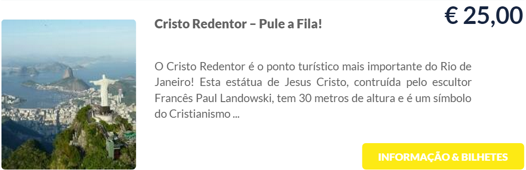 Cristo Redentor - Compre ingressos sem fila para atrações no Rio de Janeiro Cristo Redentor - Compre ingressos sem fila para atrações no Rio de Janeiro