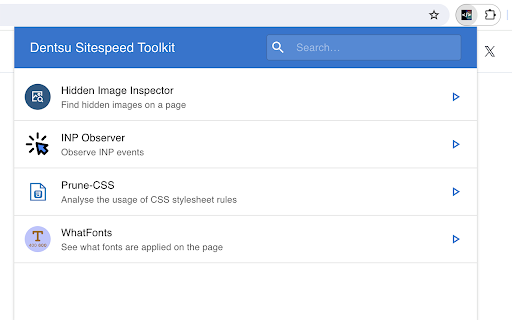 Dentsu Sitespeed Toolkit