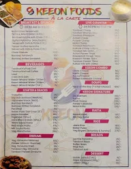 Keeon Foods menu 2