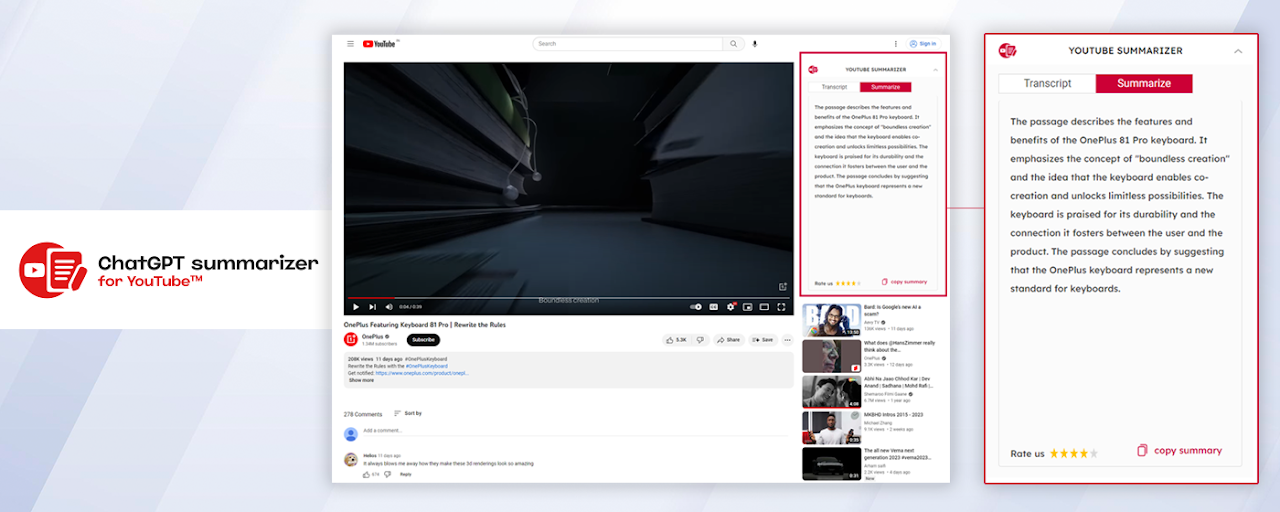 Youtube Summary with ChatGPT Preview image 1