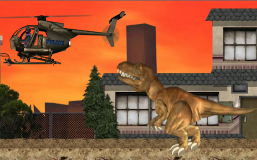 Hungry dinosaur simulator game