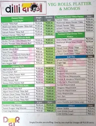 Dilli Da Roll menu 1