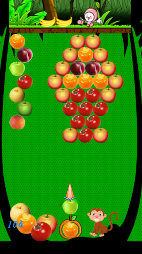 Android application Bubble Fruits screenshort