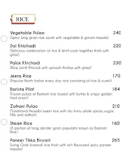 Indian Zing menu 3