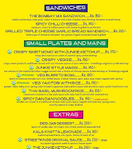 The Flavour Junkie menu 2