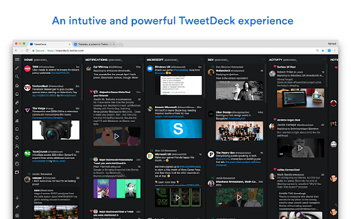 intutive powerful TweetDeck experience 