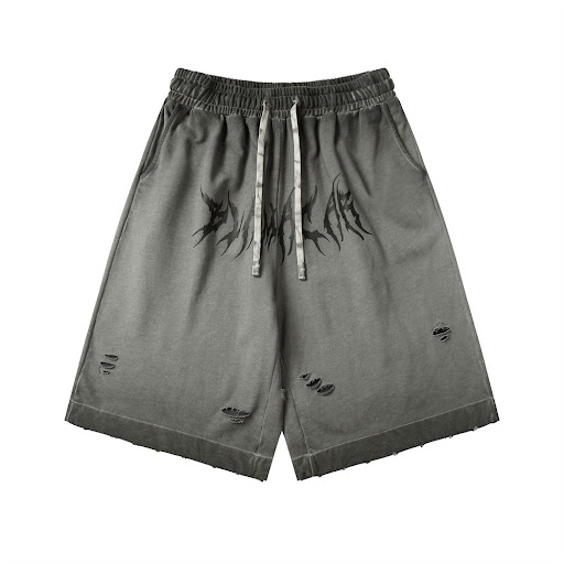 Title 4, Mens Fashion Hole Loose Sports Shorts Breathab...
