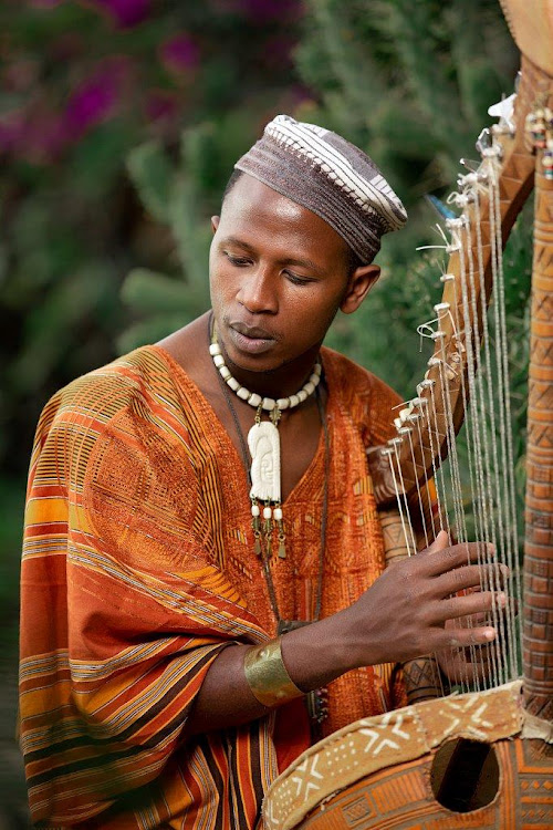 Kenyan musician and indigenous instrument maker Papillon.