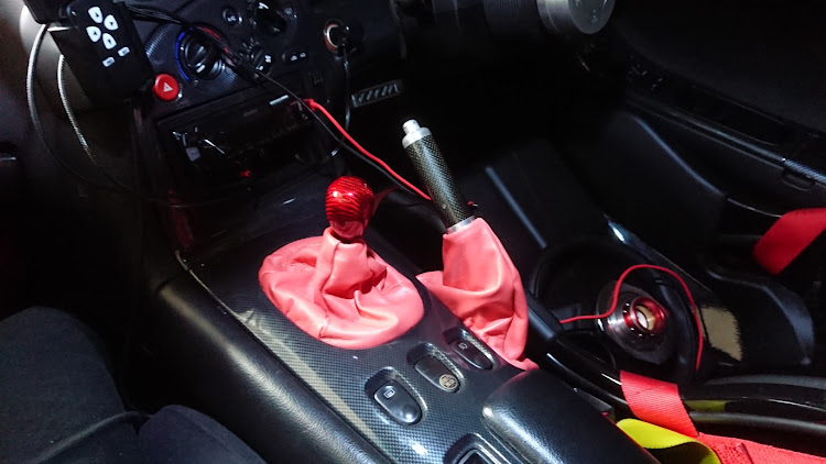 RX-7のレザークラフト・シフトブーツ自作・サイドブレーキブーツ