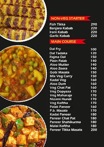 Hot Chilli Restaurant Habsiguda menu 