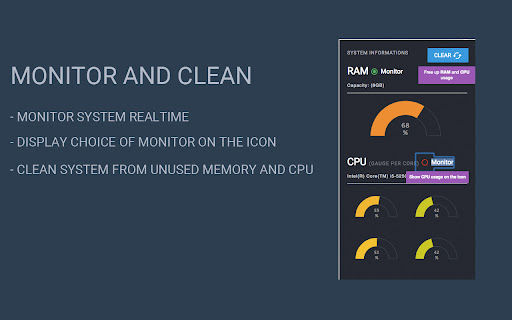 Monitor and Clean system's CPU / RAM usage