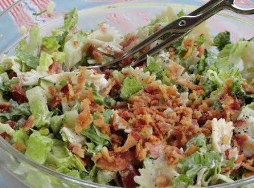 BLT Salad with Greek Yogurt Dressing