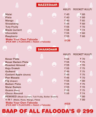 Kulfidaar Kafe Kulfis, Faloodas And Milkshakes menu 3