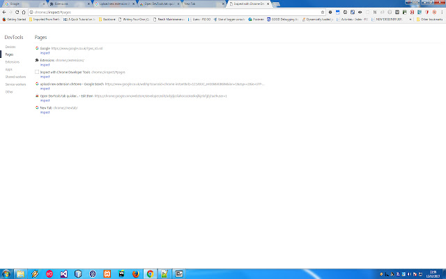 Open DevTools tab quicker... chrome extension