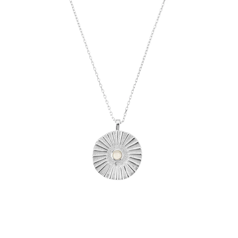S925 Sterling Zilver Ronde Waaiervormige Premium Gepersonaliseerde Ketting. Een uniek en elegant cadeau om je liefde te uiten.