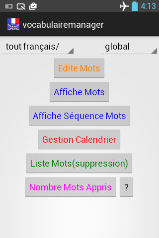 Vocabulaire Manager freemium