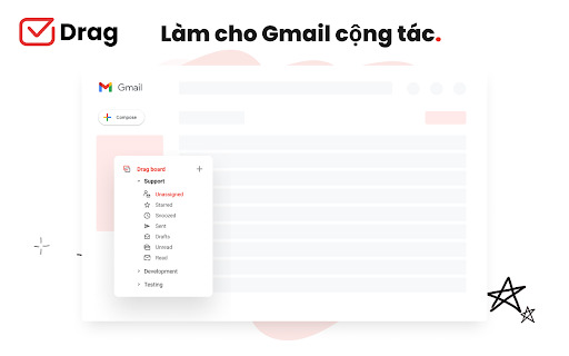 DragApp: hộp thư đến được chia sẻ trong Gmail