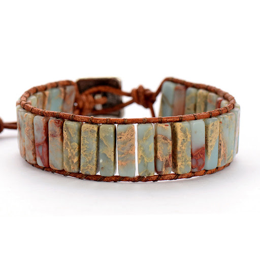 Title 3, Handmade Beaded Weave Winding Bracelet, Unique ...