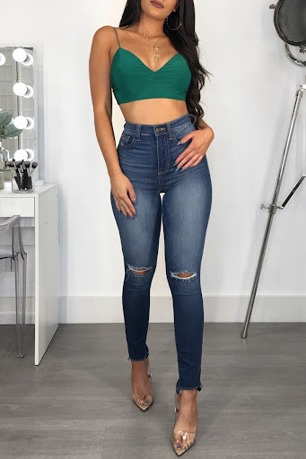 Title 7, Tight-fitting hip-lifting fashion womens jeans...
