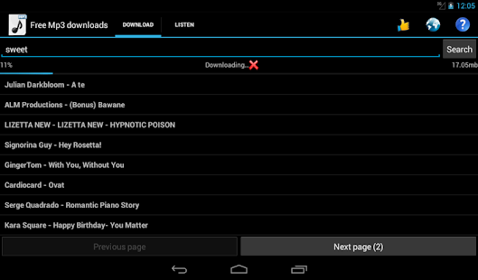  Free Mp3 Downloads- screenshot thumbnail   