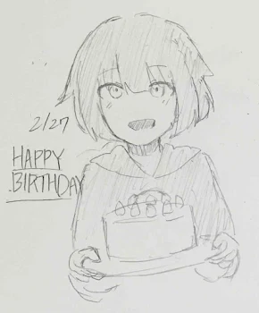 しにがみくん誕生日イラスト