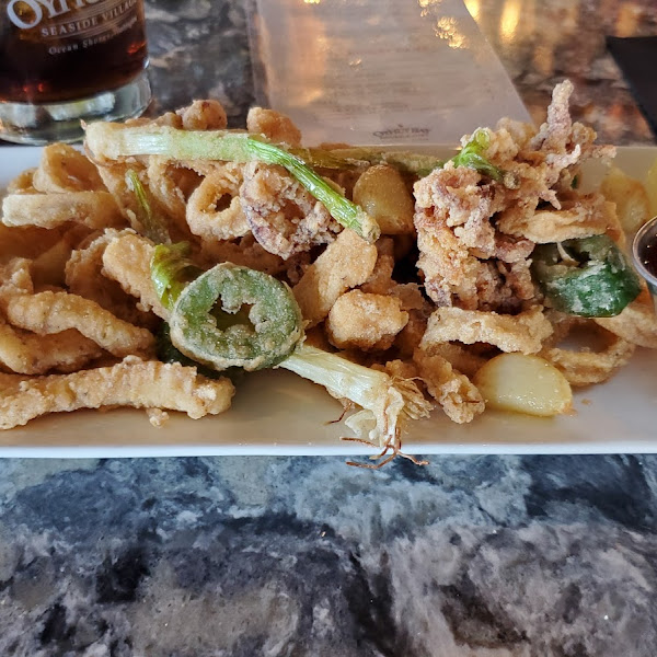 Happy hour calamari ($17)